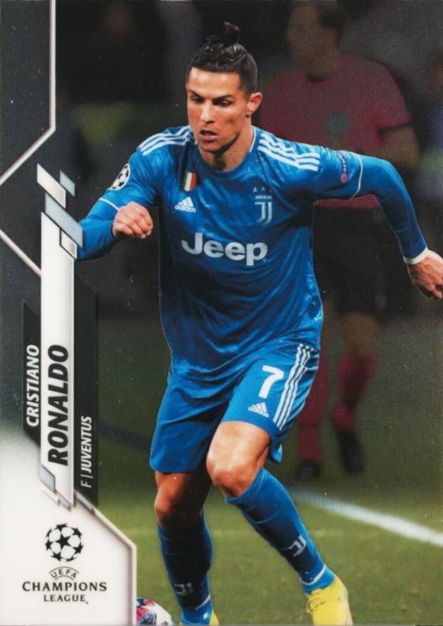 2019 Topps Chrome UEFA Champions League Cristiano Ronaldo #100 Soccer Card