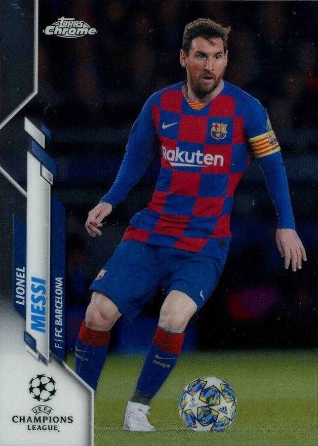 2019 Topps Chrome UEFA Champions League Lionel Messi #1 Soccer Card