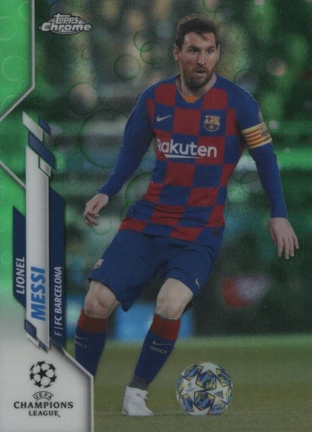 2019 Topps Chrome UEFA Champions League Lionel Messi #1 Soccer Card