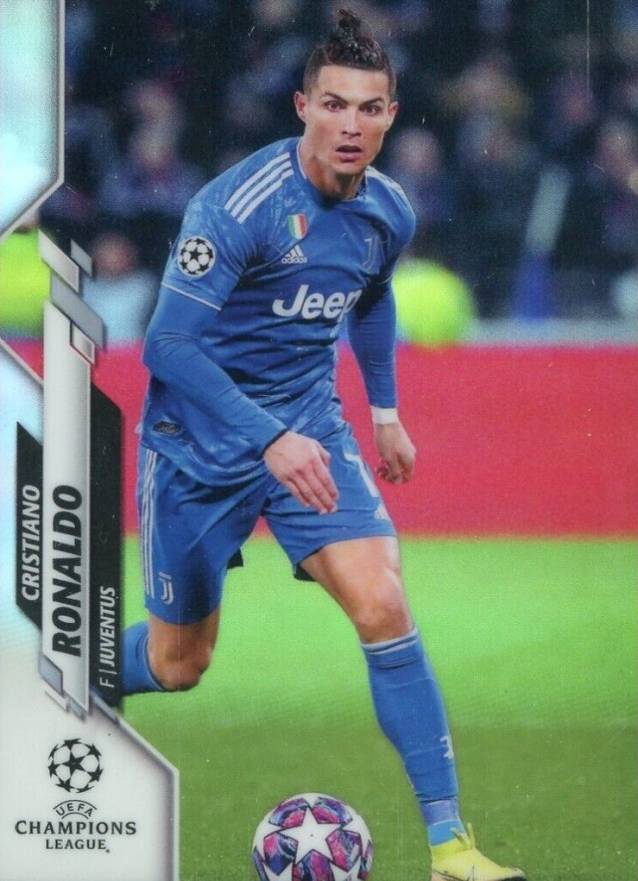 2019 Topps Chrome UEFA Champions League Cristiano Ronaldo #100 Soccer Card