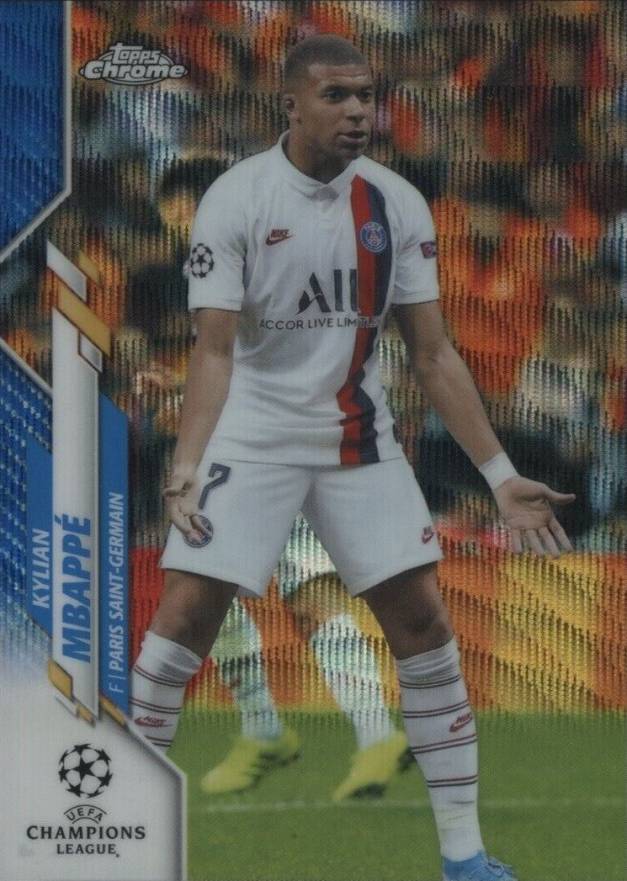 2019 Topps Chrome UEFA Champions League Kylian Mbappe #26 Soccer Card