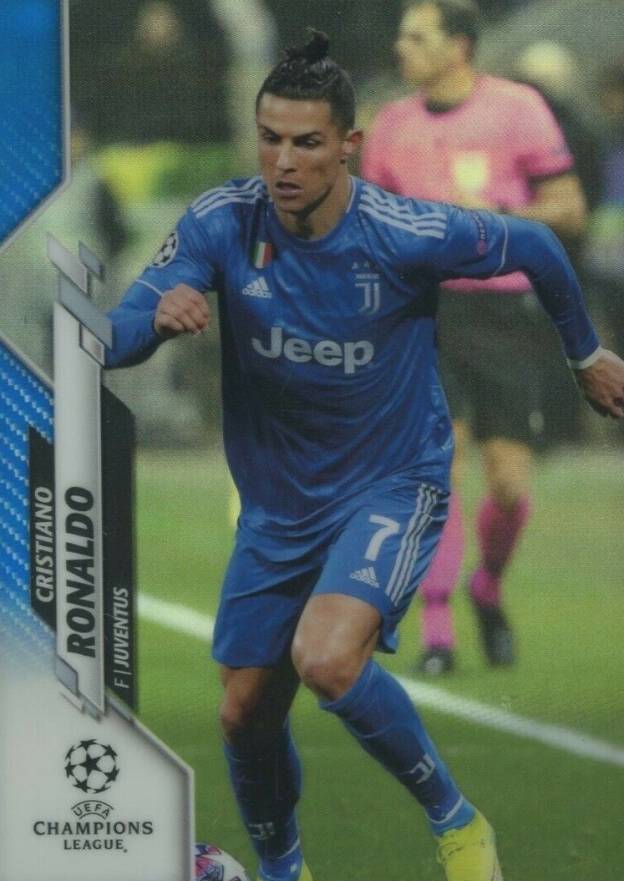 2019 Topps Chrome UEFA Champions League Cristiano Ronaldo #100 Soccer Card