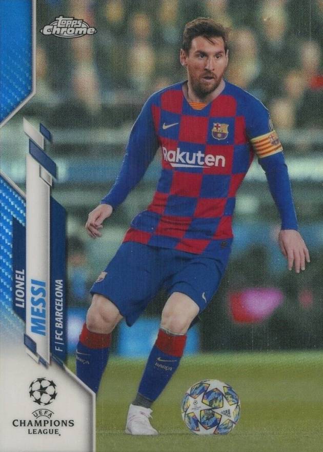 2019 Topps Chrome UEFA Champions League Lionel Messi #1 Soccer Card