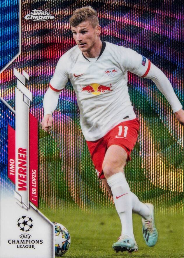 2019 Topps Chrome UEFA Champions League Timo Werner #42 Soccer Card