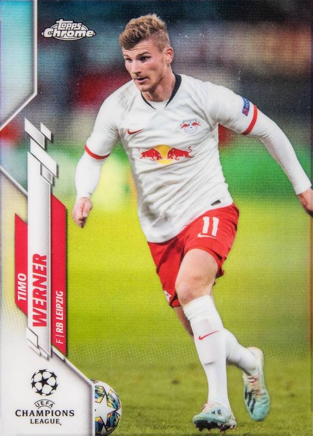 2019 Topps Chrome UEFA Champions League Timo Werner #42 Soccer Card