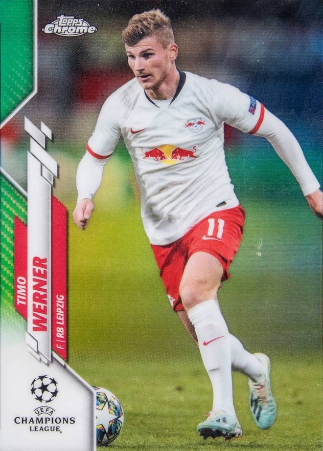 2019 Topps Chrome UEFA Champions League Timo Werner #42 Soccer Card