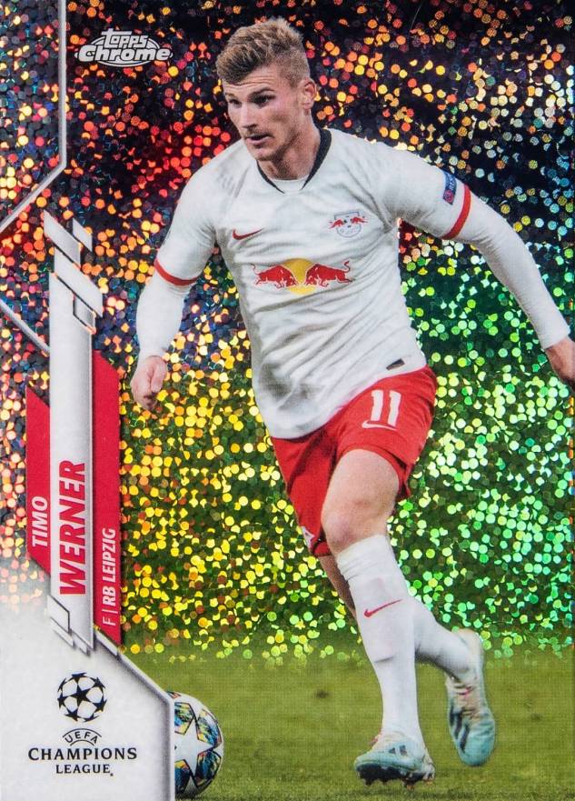 2019 Topps Chrome UEFA Champions League Timo Werner #42 Soccer Card