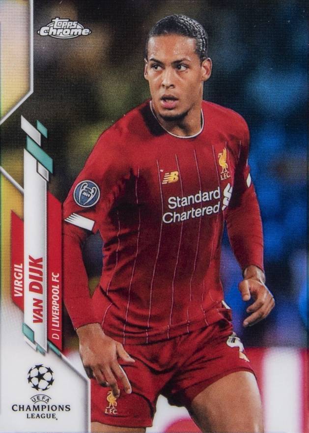 2019 Topps Chrome UEFA Champions League Virgil Van Dijk #50 Soccer Card