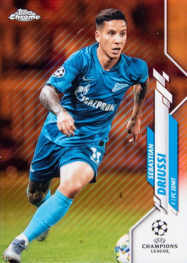 2019 Topps Chrome UEFA Champions League Sebastian Driussi #60 Soccer Card