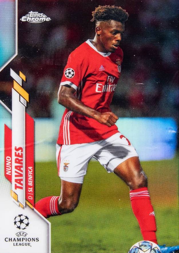 2019 Topps Chrome UEFA Champions League Nuno Tavares #65 Soccer Card