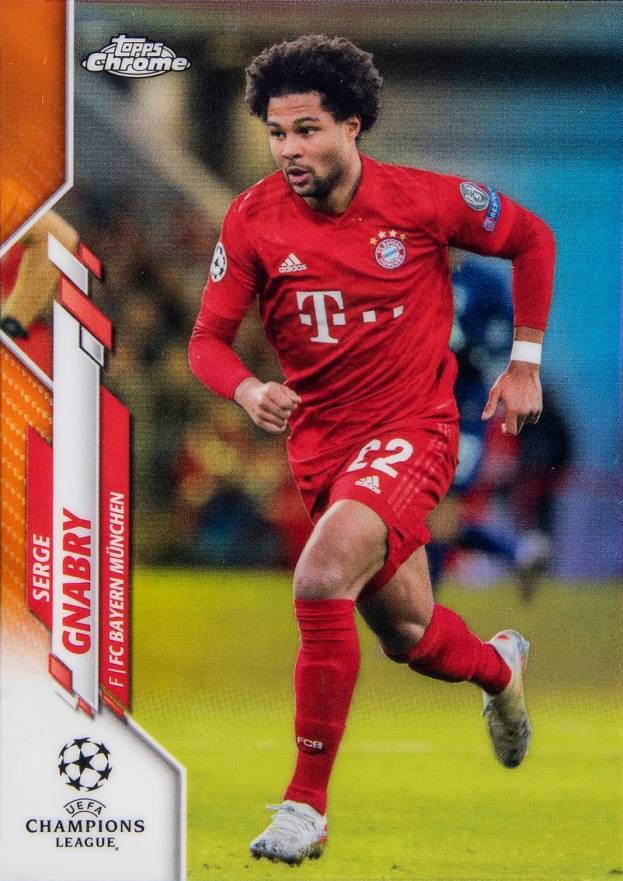 2019 Topps Chrome UEFA Champions League Serge Gnabry #67 Soccer Card