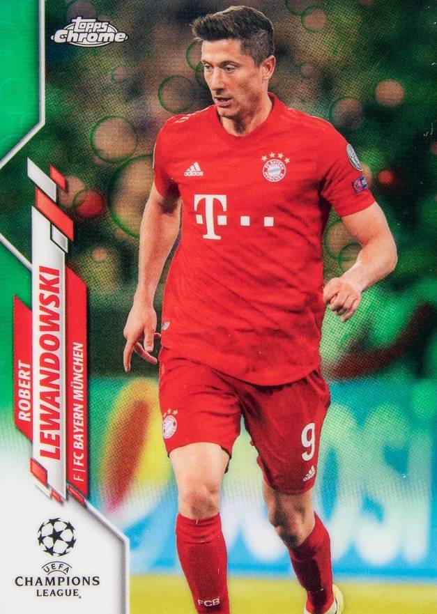 2019 Topps Chrome UEFA Champions League Robert Lewandowski #73 Soccer Card