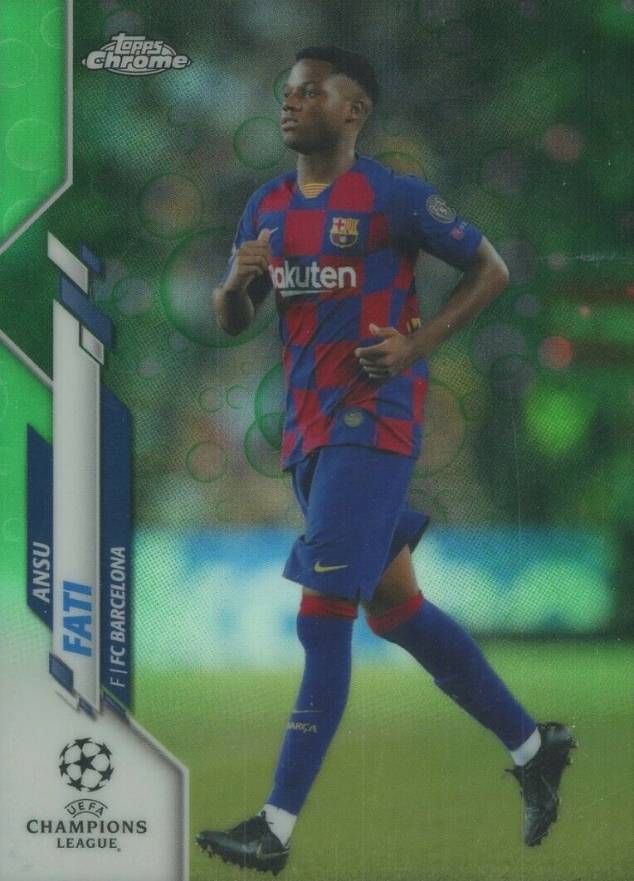 2019 Topps Chrome UEFA Champions League Ansu Fati #45 Soccer Card