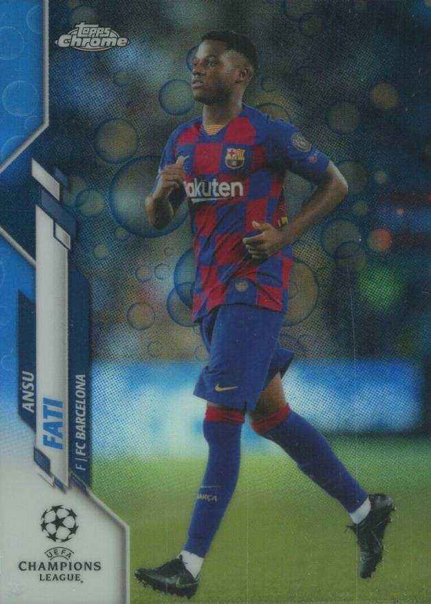 2019 Topps Chrome UEFA Champions League Ansu Fati #45 Soccer Card