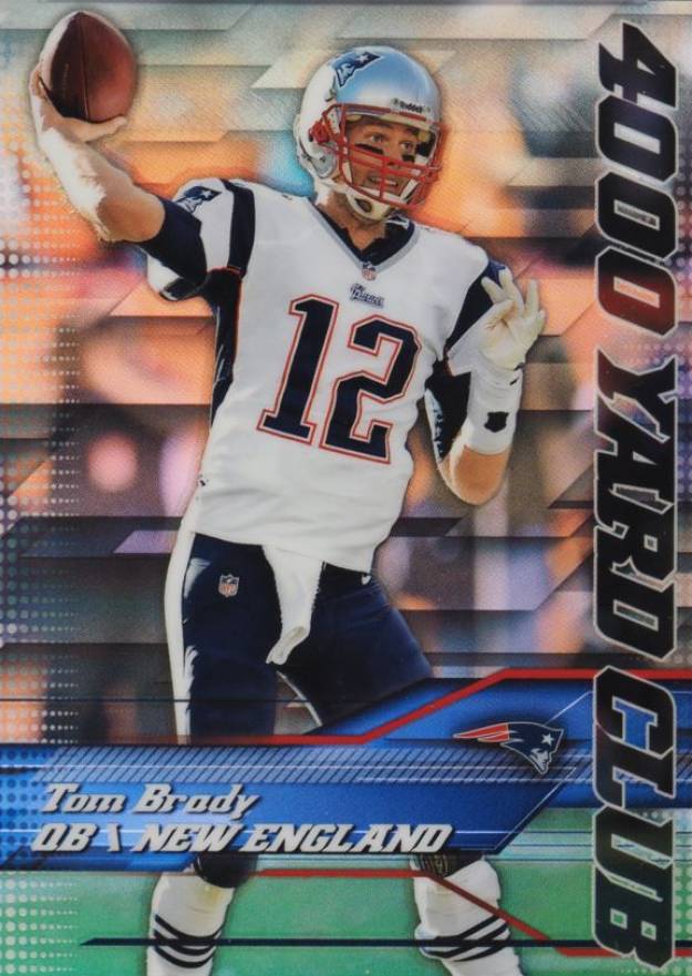 2014 Topps Chrome 4000 Yard Club Tom Brady #1 Football Card