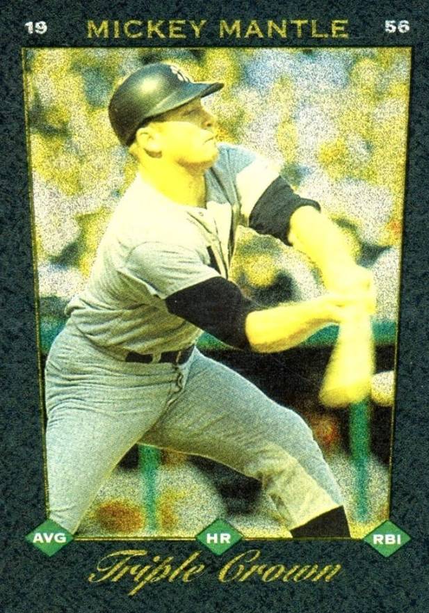 1993 Select Triple Crown Mickey Mantle #1 Baseball Card