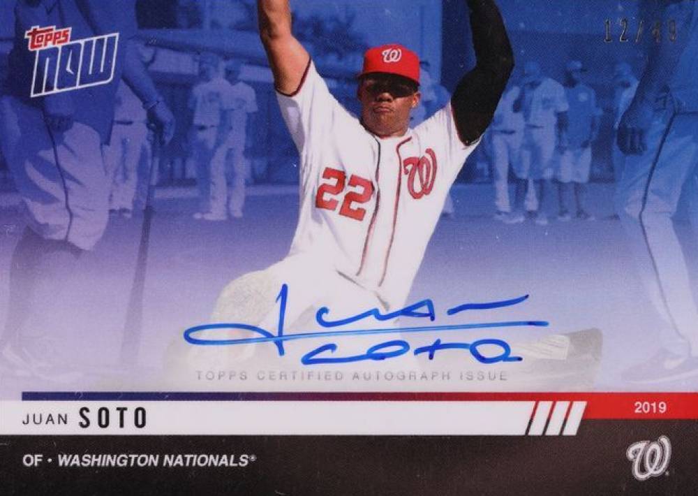 2019 Topps Now Road to Opening Day Juan Soto #OD297B Baseball Card