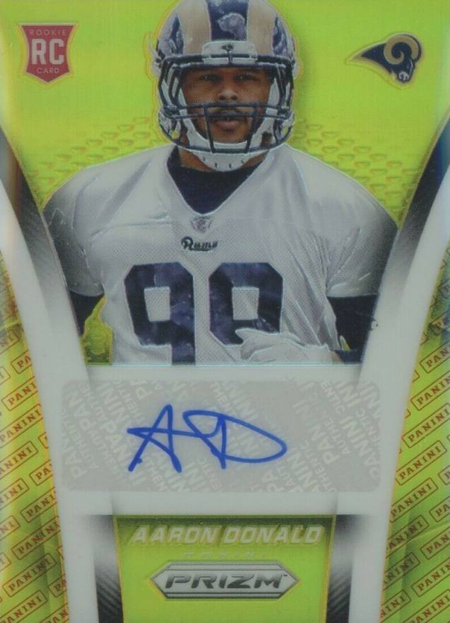 2014 Panini Prizm Autograph Rookies  Aaron Donald #ARAD Football Card