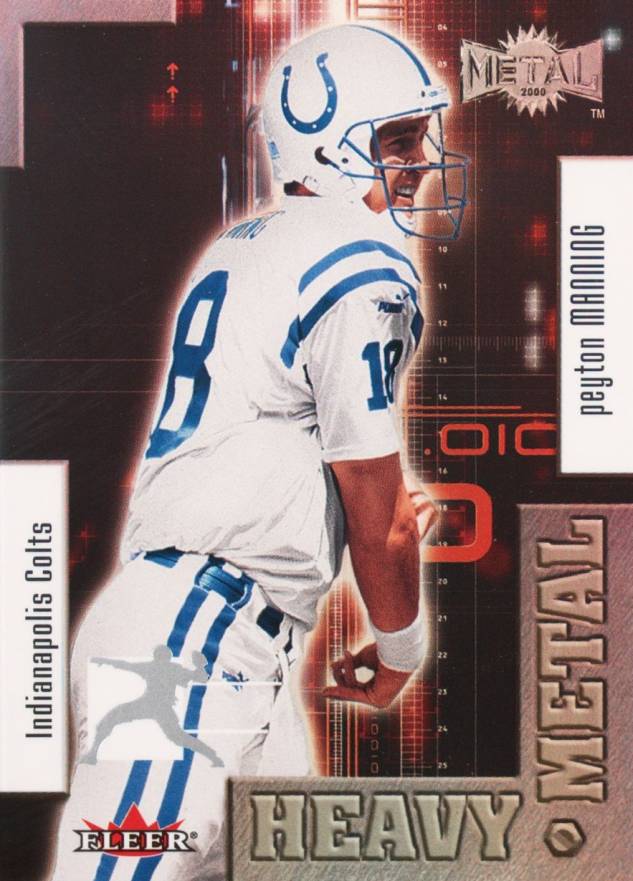 2000 Metal Heavy Metal Peyton Manning #6 Football Card