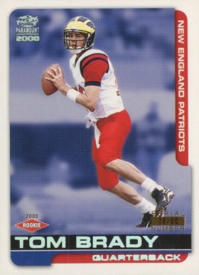 2000 Pacific Paramount Tom Brady #138 Football Card