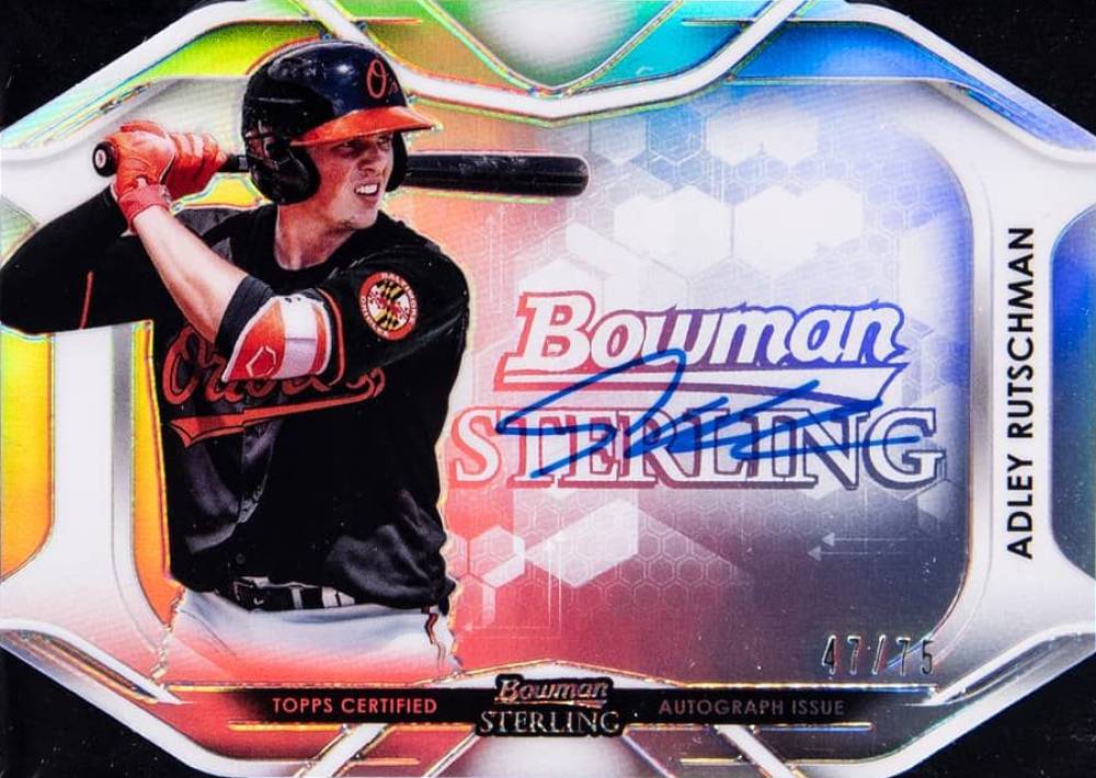 2020 Bowman Sterling Bowman Die-Cut Autographs Adley Rutschman #AR Baseball Card