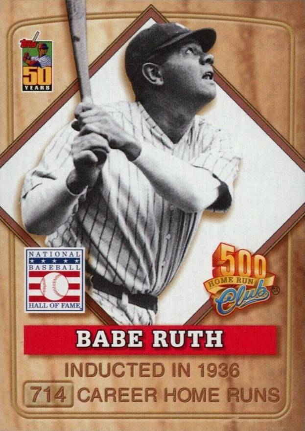 2001 Topps/Post 500HR Club Babe Ruth #1 Baseball Card