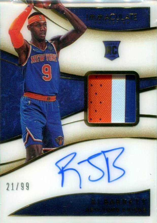 2019 Panini Immaculate Collection RJ Barrett #104 Basketball Card