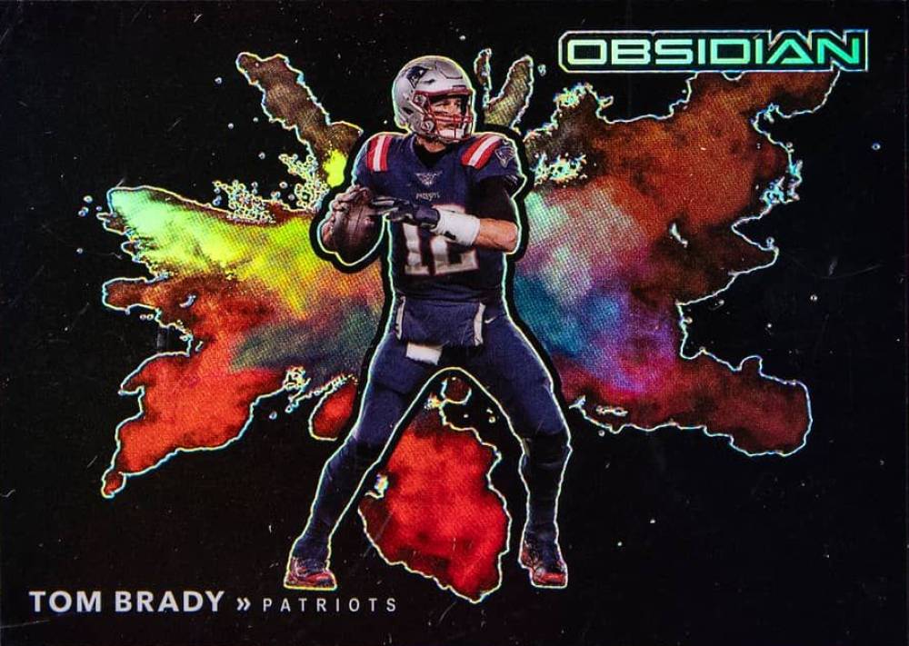 2020 Panini Obsidian Color Blast Black Tom Brady #CBB15 Football Card