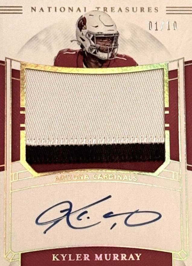 2019 Panini National Treasures Rookie Material Signatures Kyler Murray #RMSKM Football Card