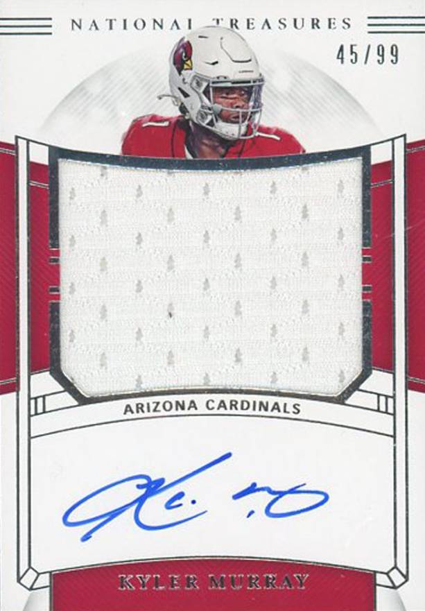 2019 Panini National Treasures Rookie Material Signatures Kyler Murray #RMSKM Football Card