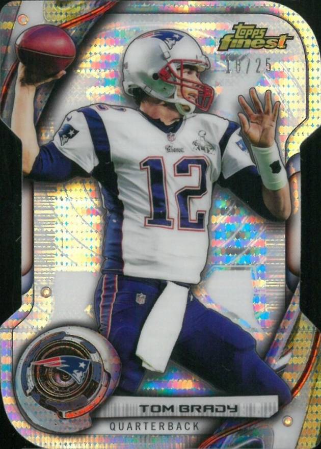 2015 Finest QB Cuts Tom Brady #QBCTB Football Card