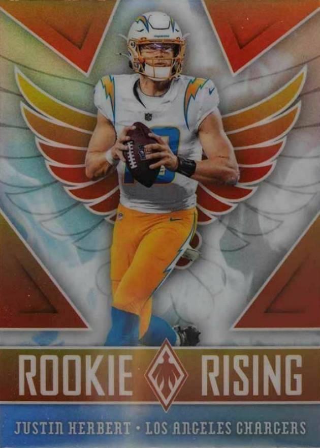 2020 Panini Phoenix Rookie Rising Justin Herbert #RR3 Football Card