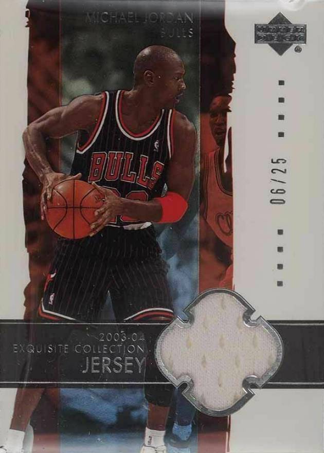 2003 Upper Deck Exquisite Collection Michael Jordan #3-J Basketball Card