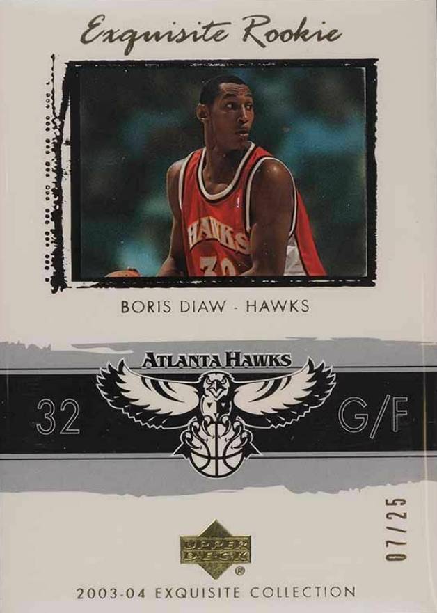 2003 Upper Deck Exquisite Collection Boris Diaw #61 Basketball Card