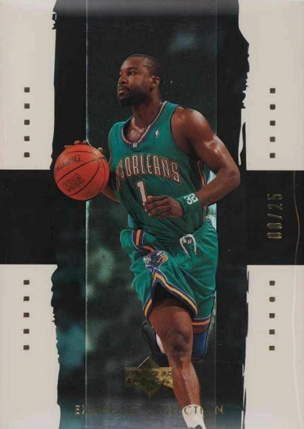 2003 Upper Deck Exquisite Collection Baron Davis #25 Basketball Card