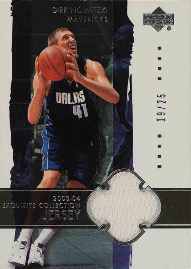 2003 Upper Deck Exquisite Collection Dirk Nowitzki #6-J Basketball Card