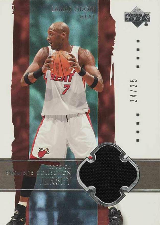 2003 Upper Deck Exquisite Collection Lamar Odom #19-J Basketball Card