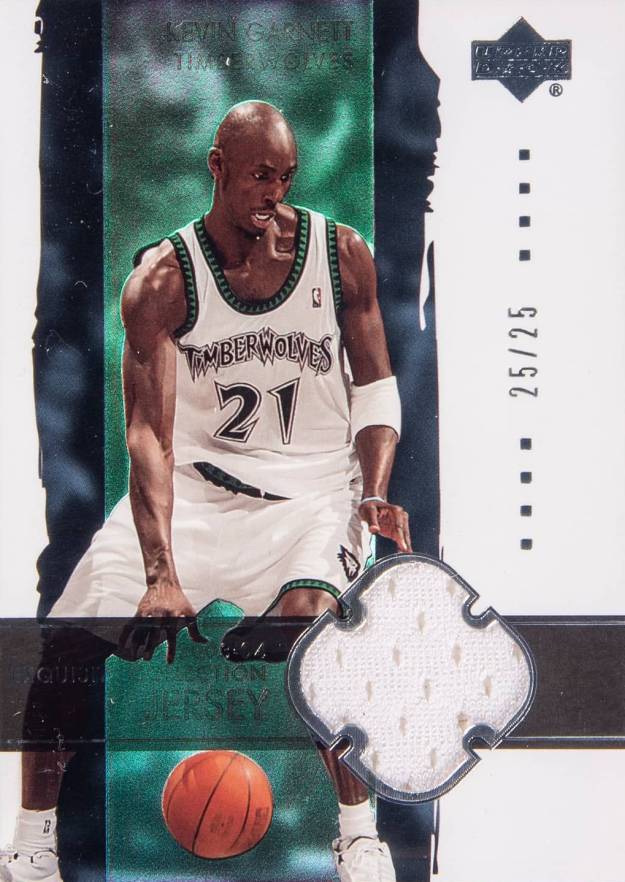 2003 Upper Deck Exquisite Collection Kevin Garnett #21-J Basketball Card