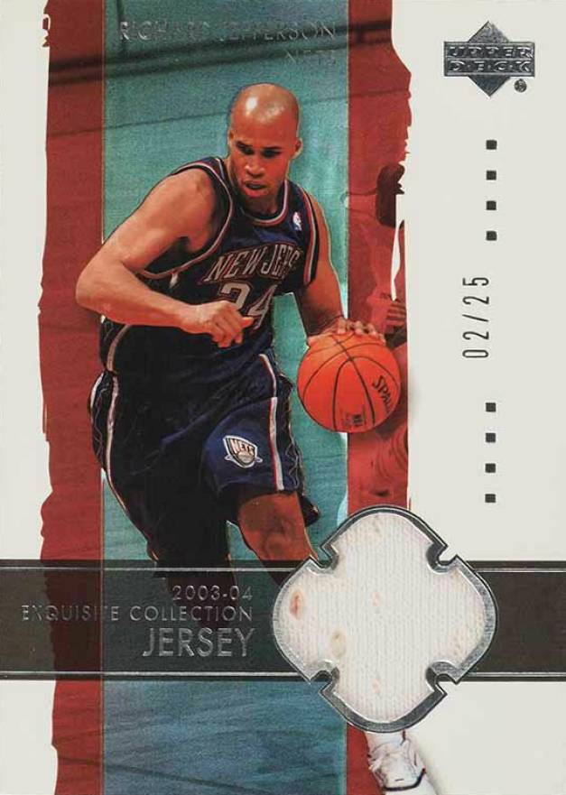 2003 Upper Deck Exquisite Collection Richard Jefferson #24-J Basketball Card