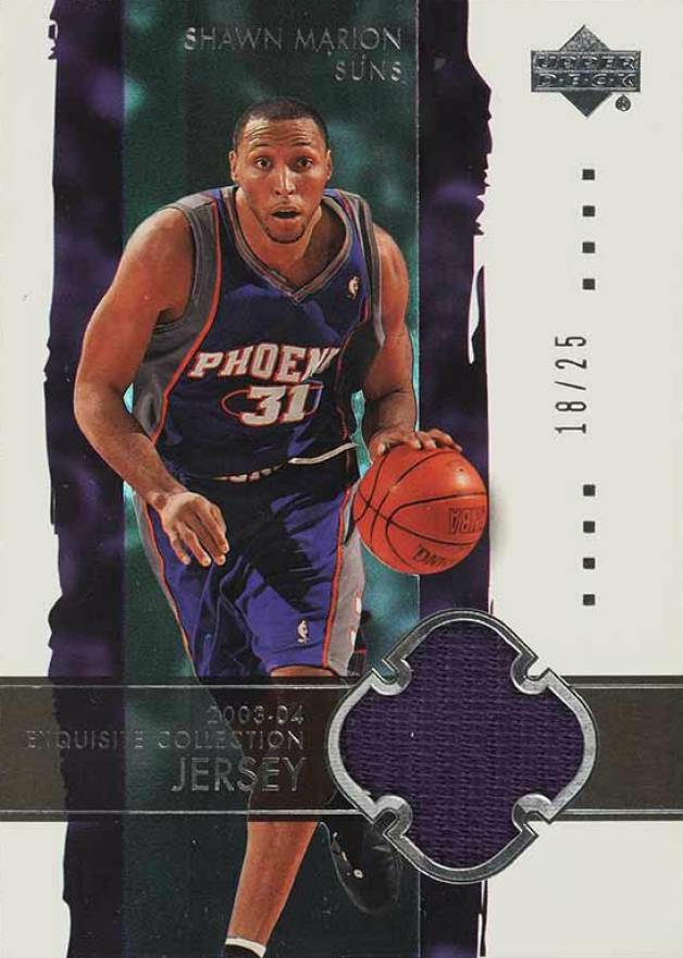 2003 Upper Deck Exquisite Collection Shawn Marion #30-J Basketball Card