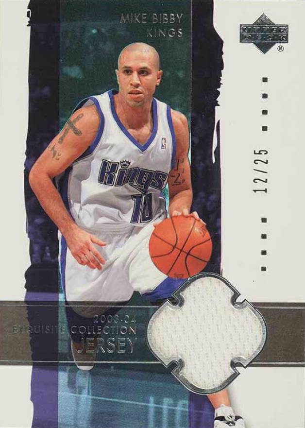 2003 Upper Deck Exquisite Collection Mike Bibby #33-J Basketball Card