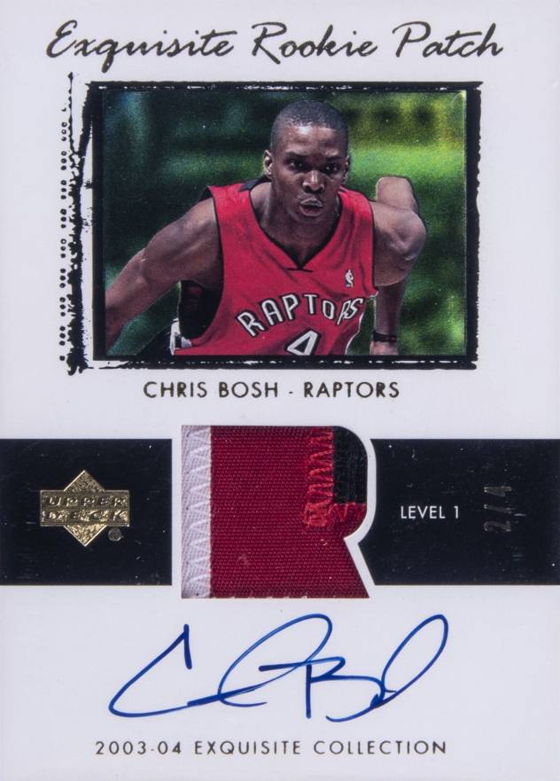 2003 Upper Deck Exquisite Collection Chris Bosh #75 Basketball Card