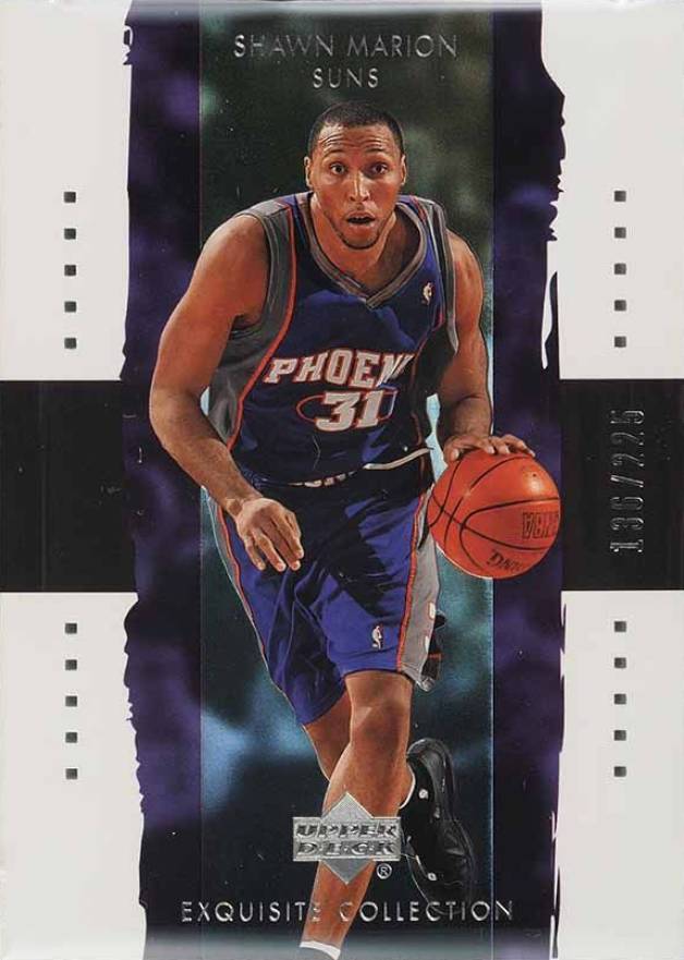 2003 Upper Deck Exquisite Collection Shawn Marion #30 Basketball Card