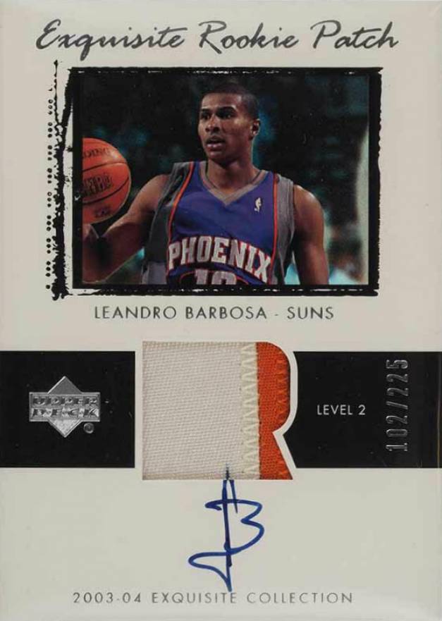 2003 Upper Deck Exquisite Collection Leandro Barbosa #54 Basketball Card