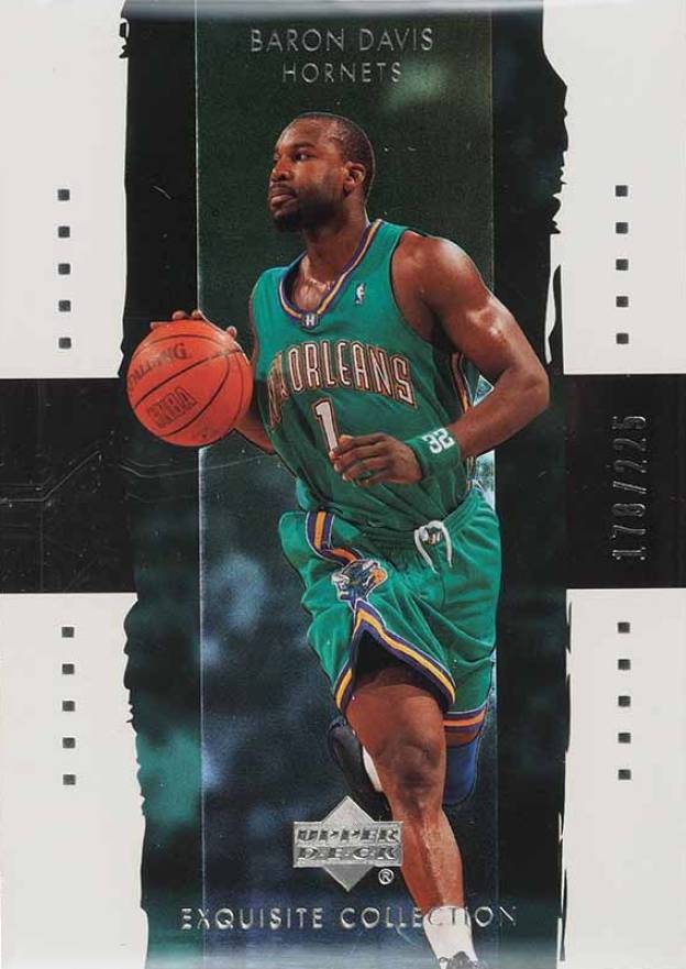 2003 Upper Deck Exquisite Collection Baron Davis #25 Basketball Card