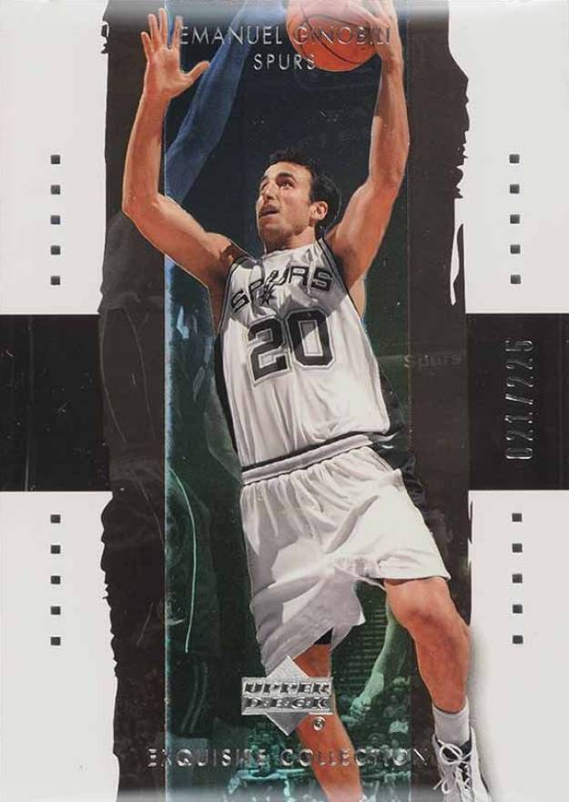 2003 Upper Deck Exquisite Collection Emanuel Ginobili #36 Basketball Card