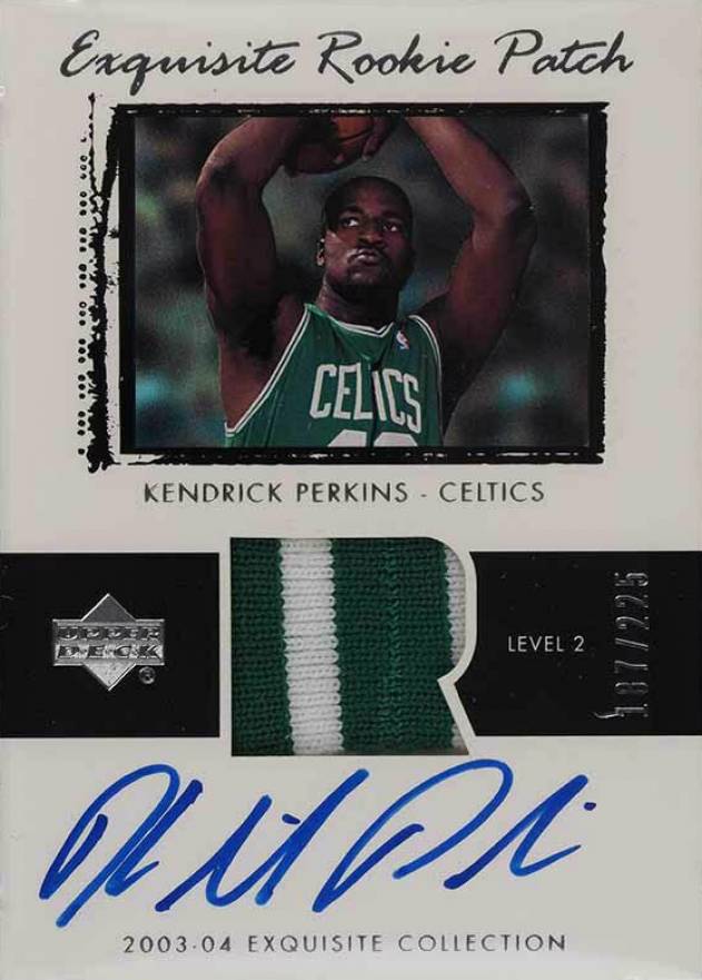 2003 Upper Deck Exquisite Collection Kendrick Perkins #55 Basketball Card