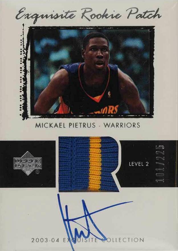 2003 Upper Deck Exquisite Collection Mickael Pietrus #71 Basketball Card