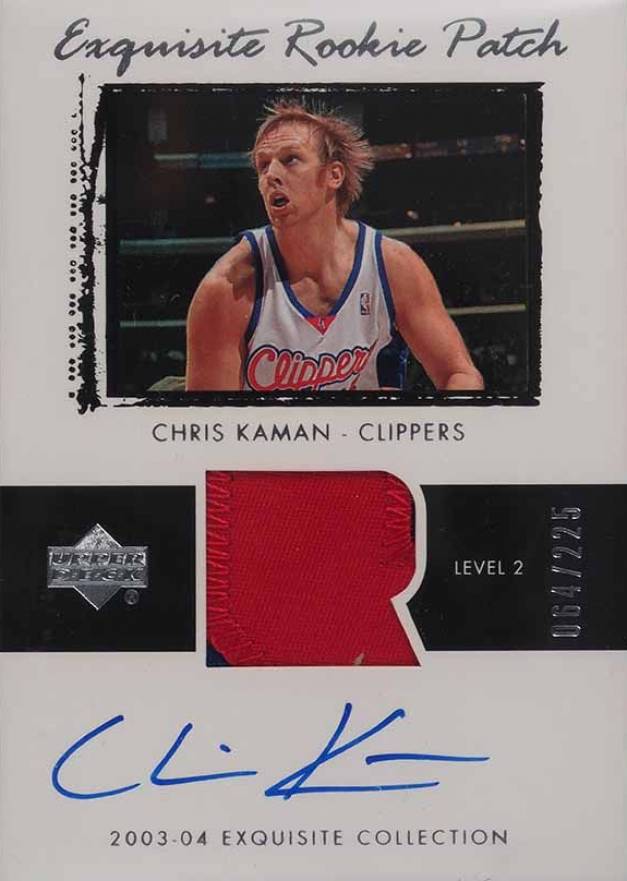 2003 Upper Deck Exquisite Collection Chris Kaman #72 Basketball Card