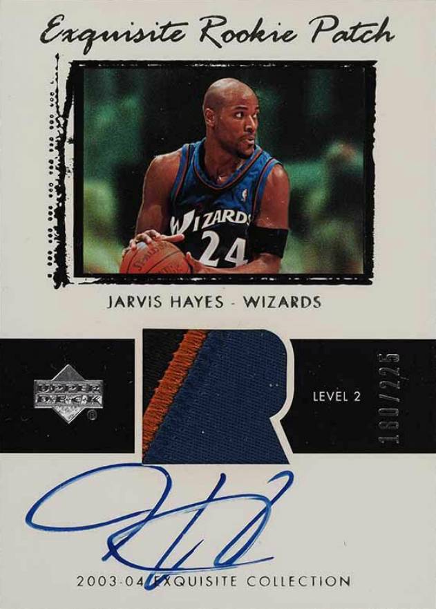2003 Upper Deck Exquisite Collection Jarvis Hayes #73 Basketball Card